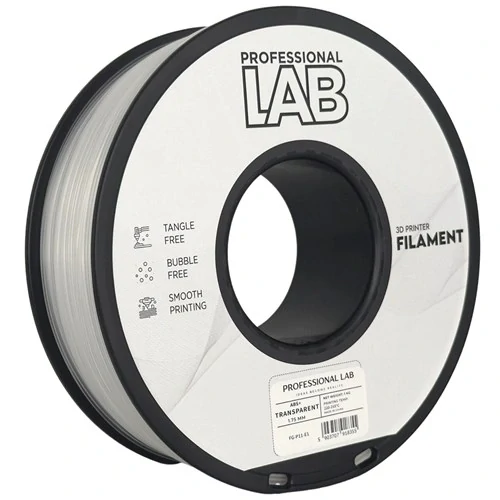 Professional LAB ABS+ průhledná 1,75mm 1kg